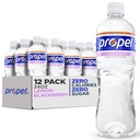 Propel Imune Dukungan dengan Vitamin C + Zinc, Lemon BlackBerry, Botol 24oz, Paket 12