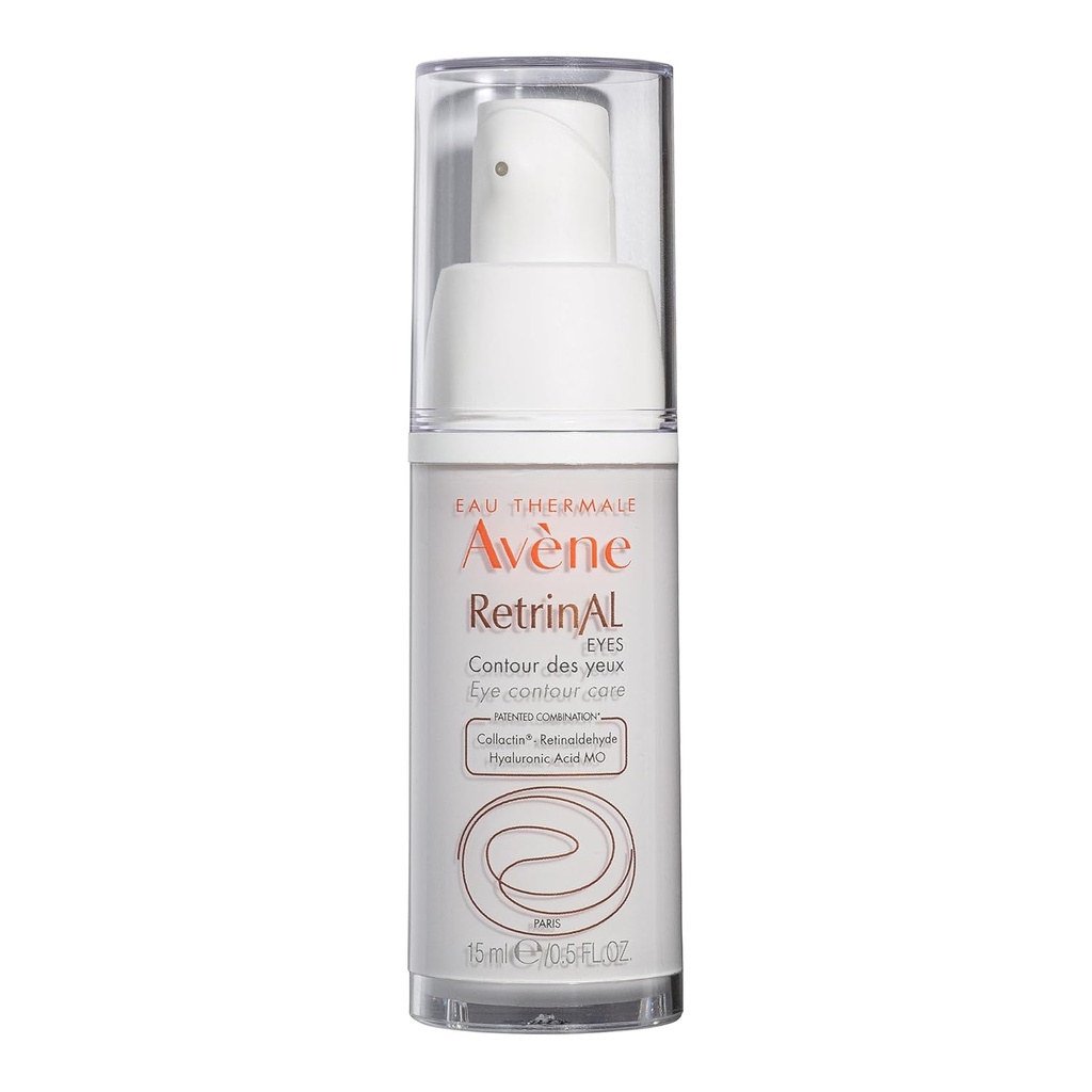 Avène Retrinal EYES Advanced 3- In- 1 Eye Cream, Retinal eye cream, powered by Retinaldehyde & Hyaluronic Acid, Helping smooth keriput, meminimaze under- eye puffiniss & dark circles, eye cream antiage