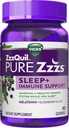 ZzzQuil Pure Zzzs + Immune Dukung Melonalin Aid Gummies dengan Elderberry, Zinc, Chamomile, Lavender, & Valerian Root, 1mg per Gummy, 60 ct