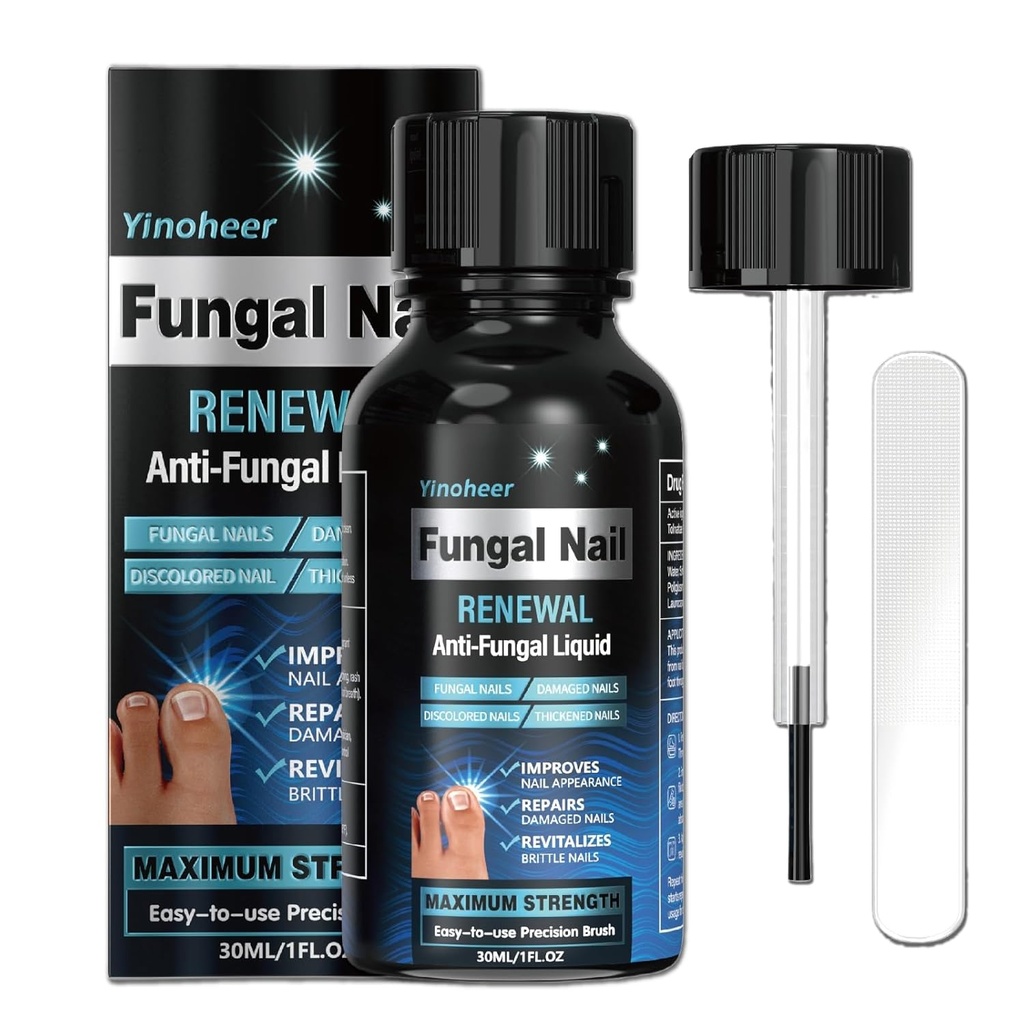 Perawatan Toenail Fungus, Perawatan Nail Fungus untuk Toenail, Solution Repair Nail, Liquid Renewal Fingernageed untuk Nail, Obat Nail Fungus, Aman dan Lembut - 30ML (1 FLOZ)