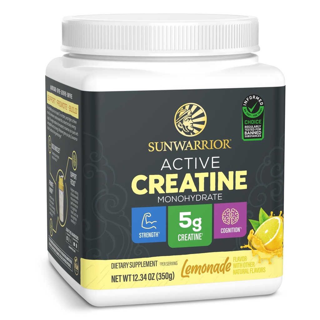 Creatine Monohydrate Powder Micronized PreWorkout Replement Duption Building Strength Training Vegan & Keto Friendly, Easily Mixes 50 Serveling Lemonade Flavored