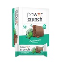 Power Crunch Protein Waper Bars, Snacks Protein Tinggi dengan Rasa Lezat, Cokelat Mint, 1.4 Ounce (12 Count)