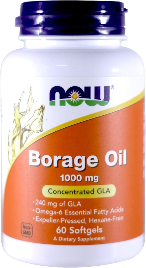 Sekarang Borage Oil 1000mg, 60 Softgels (Paket 2)