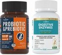 Total Gut Health Boost Bundle: Enzymes Digevical + 100 Billion Progories for Men & Women - Bloating, Digetical Relief & Imune Support
