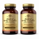 Solgar Ester-C Ditambah 500 mg Vitamin C (Ascorbate Complex) - 100 Vegetable Capsules, Paket 2 - Antioksidant & Imune Dukungan - Non GMO, Vegan, Gluten Bebas, Kosher - 200 Total Pelayan