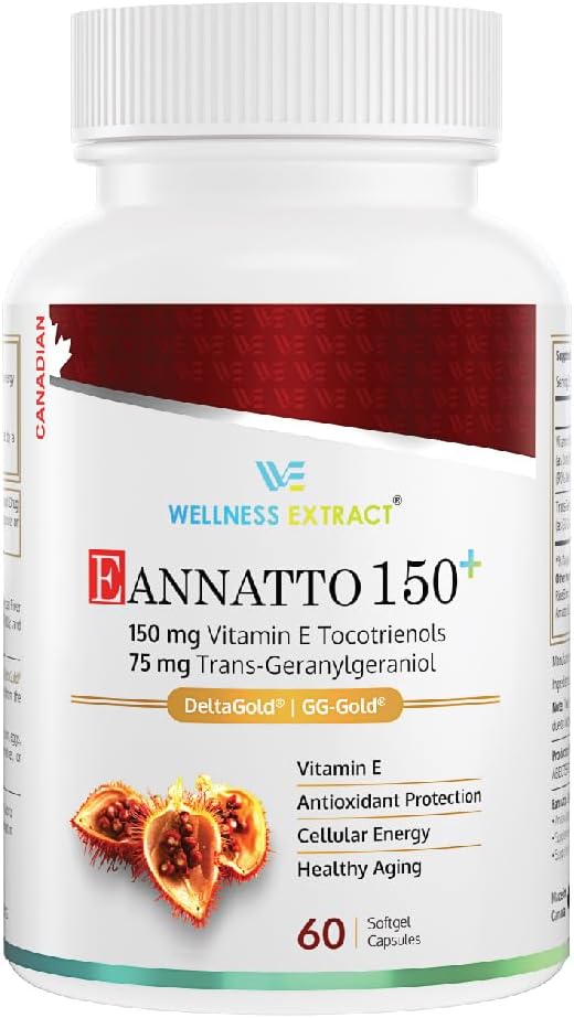 Wellness Extract Eannatto 150mg Vitamin E Tocotrienols Suplemen dengan GG - Sehat Aging 60 softgel.