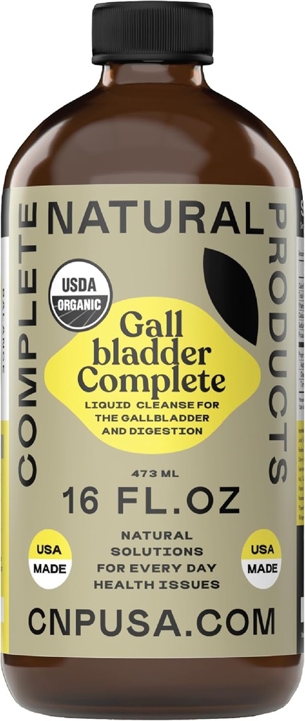 Complete Natural Products Galley Complete - 16oz Glass Bottle, Pembersih kandung empedu