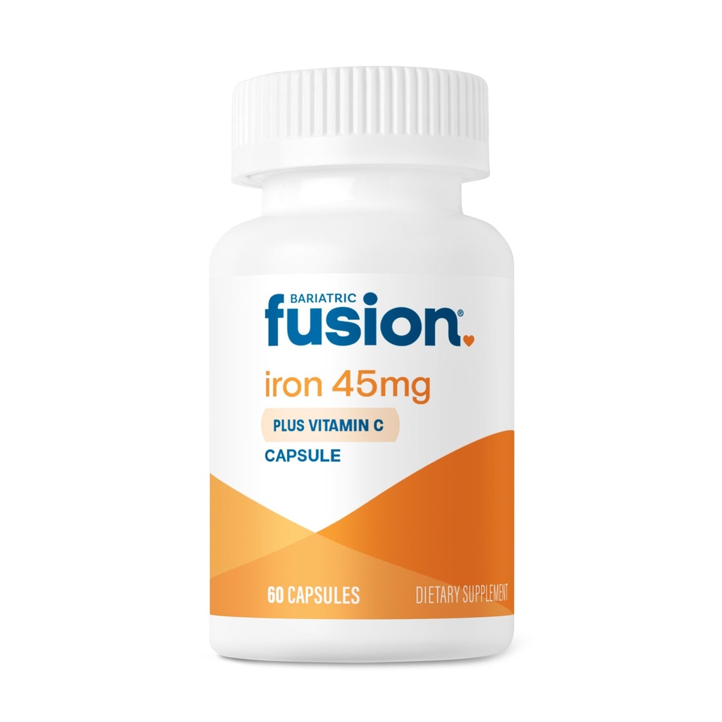 Fitur Besi Bariatrik 45mg dengan Vitamin C 124; 1 per hari 124; Vitamin untuk Perempuan dan Pria 124; Gluten, Dairy dan Soy Free 124; Non-GMO 124; 60 Count
