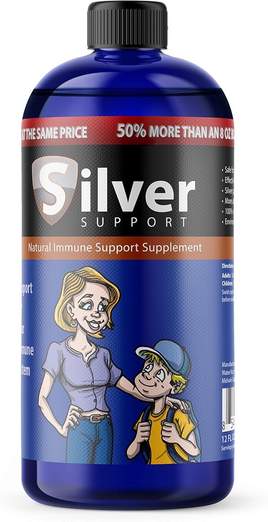 Ionik Purified Silver Technology Liquid Immune Booster for Kids, Pets & Dewasa Enhances Wellness