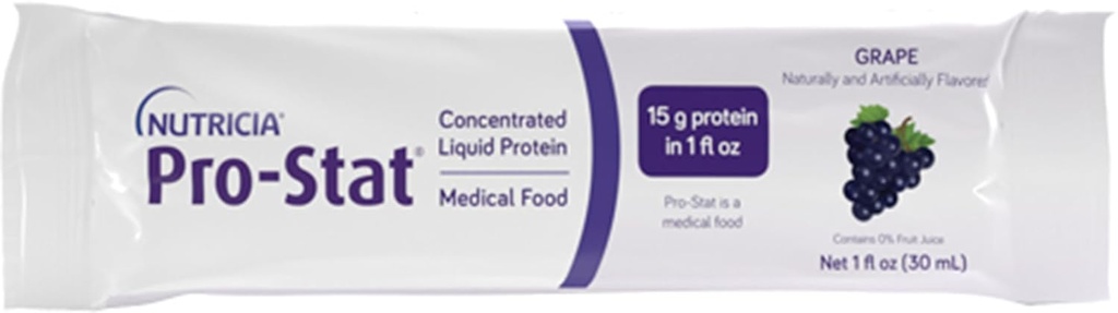 Pro- Stat Sugar Free Grape, 1 oz Packets, High Protein Suplemen, 96 Count, Lactose- Free, Gluten- Free, Soy- Free