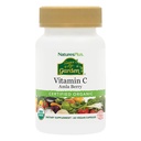 Natures Plus Source of Life Garden Certified Organic Vitamin C - 500 mg, 60 Vegan Kapsul - Whole Food Ammune Supplemen, Antioksidant - Vegetarian, Gluten- Free - 30 Servings