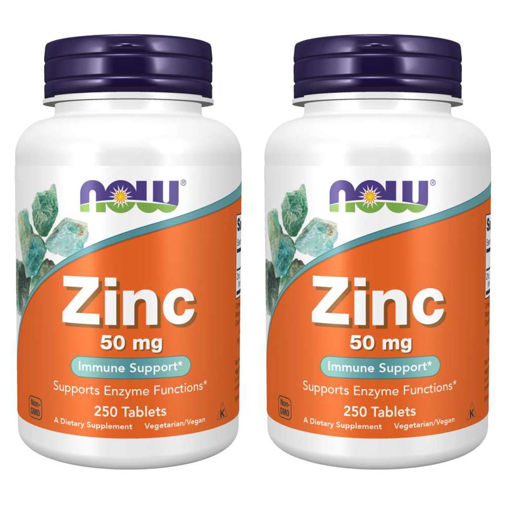 Sekarang Foods, (2 Pack) Zinc, 50 mg, 250 Cacah (Paket 2)