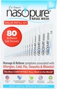 Nasopure Nasal Wash, Value Refill Kit, "The Niser Neti Pot" Sinus Wash Kit, Comfortable Nasal Rinse 80 Garam Paket (3.75 Grams Setiap Grams), Konsumsi Nasal, Dingin, Flu, Allergy, Sistem Irrigasi Nasal