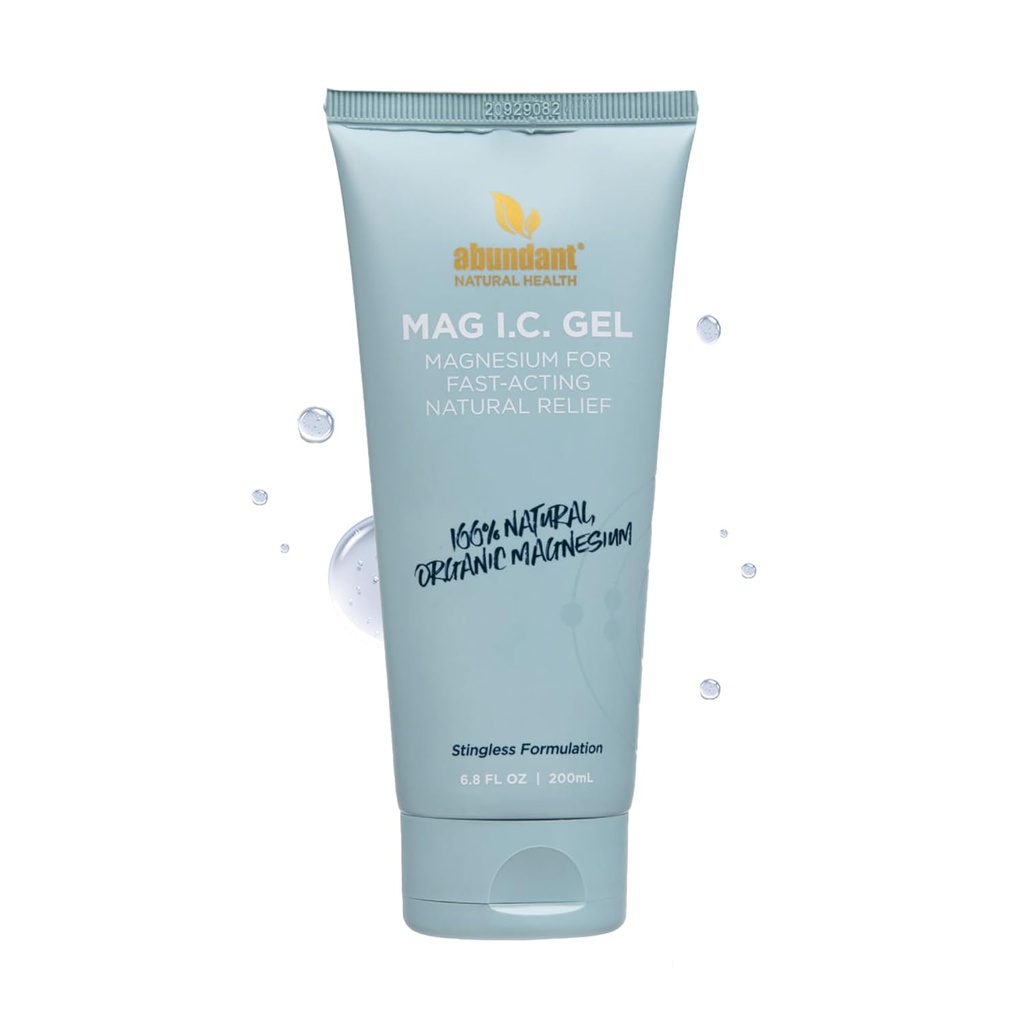 MAG I.C. Magnesium Gel dengan sel induk mentimun - Fast Muscle Relief, Soothing, Stingless, Safe for Sensitive Skin, Fragrance- Free, 200mL
