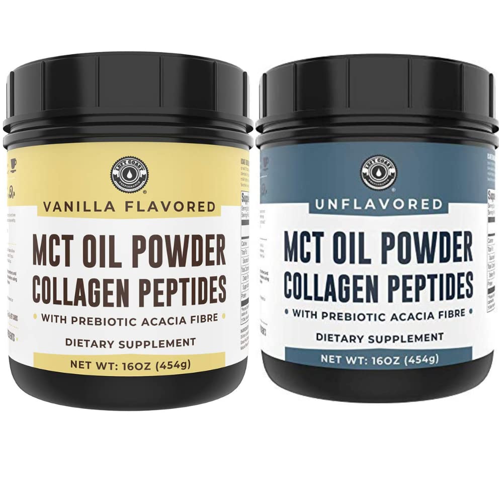 Keto Vanilla MCT Bubuk Collagen dan Keto Unflagranted MCT Collagen powder