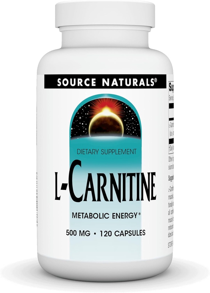 Sumbers L- Carnitine 500 mg for Metabolic Energy - 120 Capsules