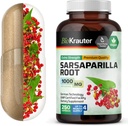 BIO KRAUTER Sarsaparilla Root Capsules - 1000 mg Kekuatan - 250 Vegan Sarsaparilla Extract Caps - Tidak ada Penjual