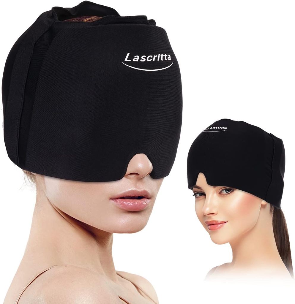 Cap Relief sakit kepala Migraine, Topi Relief Sakit kepala & Samgraine Cap Cold Compress, Cap Relief Migraine, Close Cool Gel Head, Cold Compress Migraine Relicts Device for Tension & Stress