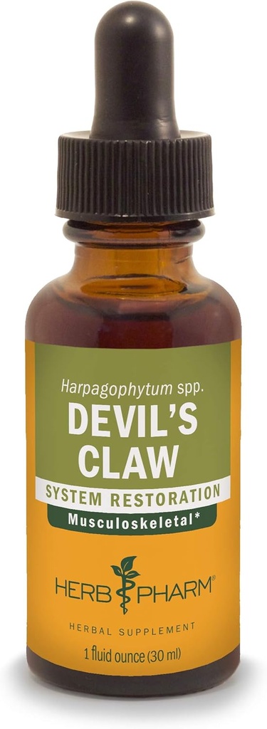 Herb Pharm Devil 's Cakar Extract for Musculoskeletal System Support - 1 Ounce (DDCLAW01)