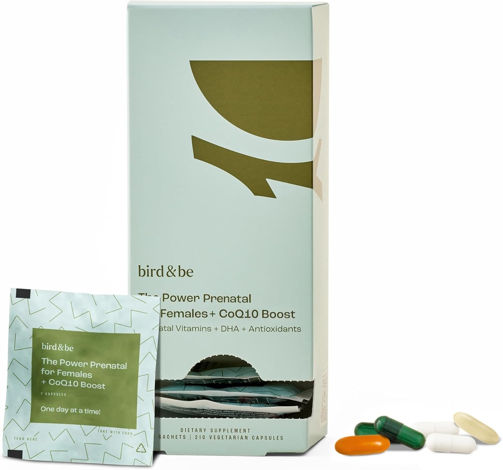 bird & be The Power Prenatal for Femamen with Coq10 Boost