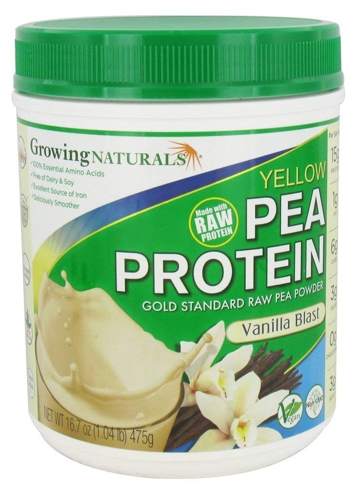 Tumbuh facials Yellow Pea Protein - Vanilla Blast - 16 Oz