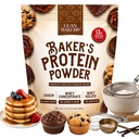 Powder Protein Baker Pure Natural Protein Blend, Whey Isolate, Whey Konsentrasikan, Casein, Gluten Free, tidak ada pemanis, Unflafeit, 17.1 oz, untuk Baking Protein Tinggi Rendah, Casein Low Calorie Snacks