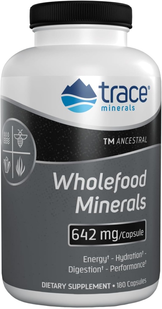 Telusuri Minemar Wholefood Mineral - Pendukung Kesehatan Tubuh & Otak - Suplemen Makanan - dengan Wildflower Bee Pollen & Atlantic Kelp