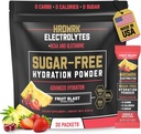 HRDWRK Electrolytes Powder Pawder dengan Magnesium, Potasium Sodium, Keto Hydration - BCAA Electrolite Powder Pawder Packet with Glutamine, 30 Electrolites Powrents Sugar Free (Fruit Blast)