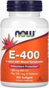 Sekarang Foods E-400 D-Alpha dengan Mixed Tocopherols, 268 mg (400 IU), 100 Softgeels
