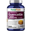 NusaPure Quercetin 10000mg - 200 Veggie Caps (Non- GMO, Vegan, Vegetarian) Bioperin