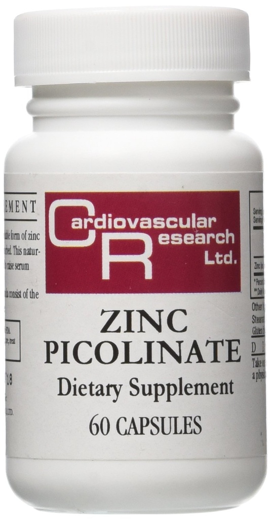 Kardiovaskular Research Zinc Picolinate Capsules, 60 Count