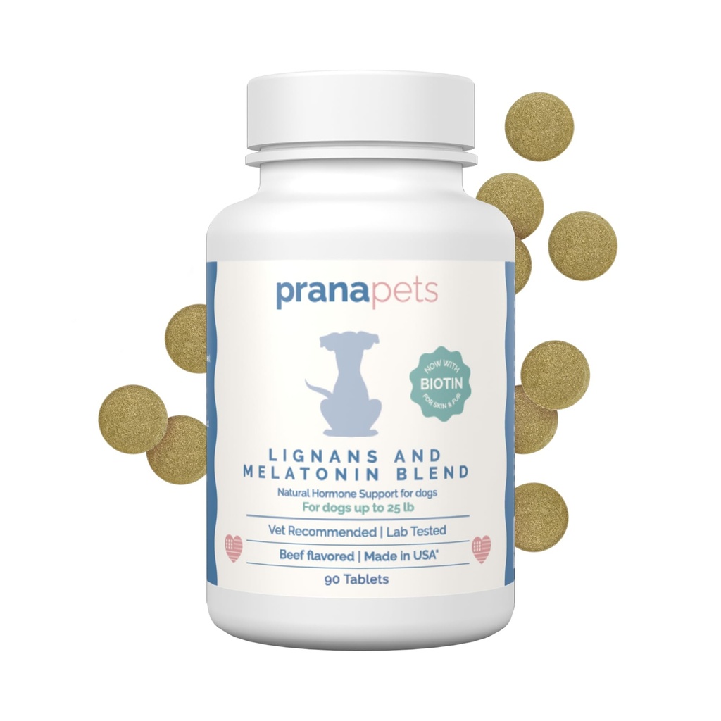 PranaPets Lignans & Meltonalin dengan Biotin Blads Aids Aids Umum dalam Gejala-gejalanya Cushing di Dogs hingga 25 LB 124; Keseimbangan Provious & Overall Well-Being