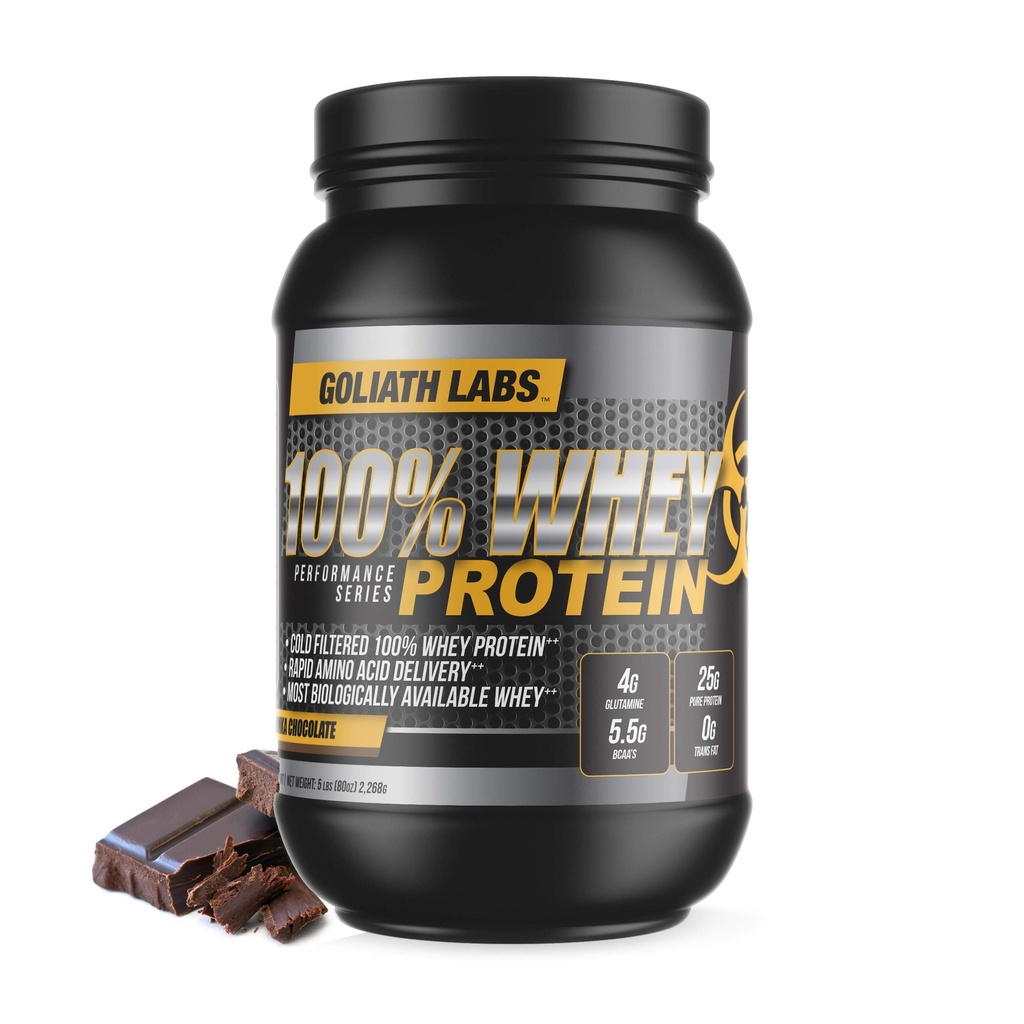 Goliath Labs £100% Powder Whey Protein 5 pon (Coklat)