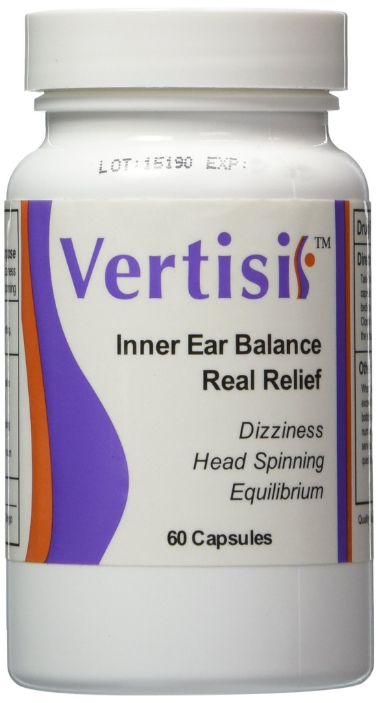 Menghapus Vertigo dengan Vertisil dijamin! (Botol Tunggal) 60 Kapsul; Hilangkan Vertigo Cepat. Tidak Ada Efek Sisi Harmful