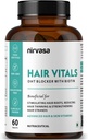 Vitals DHT Blocker dengan Biotin Tablet dengan Beta- Sitosterol & Stinging Nettle Extract 126; Rambut Vitamin untuk Pria & Perempuan - 60 Tablet