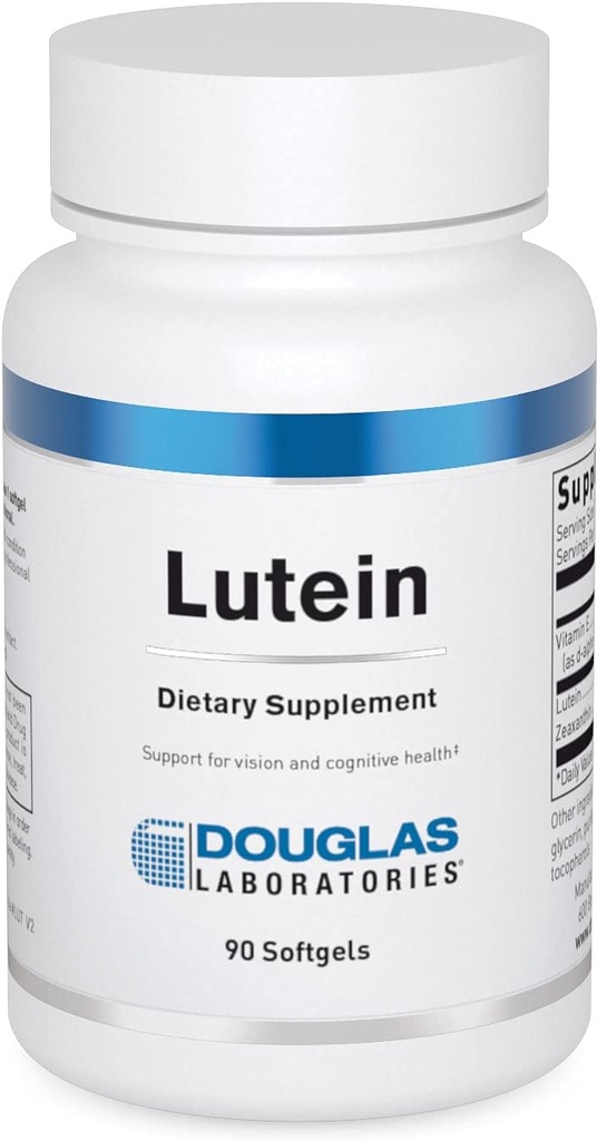 Laboratorium Douglas Lutein (6 mg) 124; Lutein dengan Oraxanthin untuk Vision 124; 90 Softgeels
