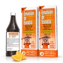 Emulsión de Avercia Cod Liver Oil Complex with Vitamin A, D, E, B1 - Natural Oranye Flavor Dieter Support & Bone Health