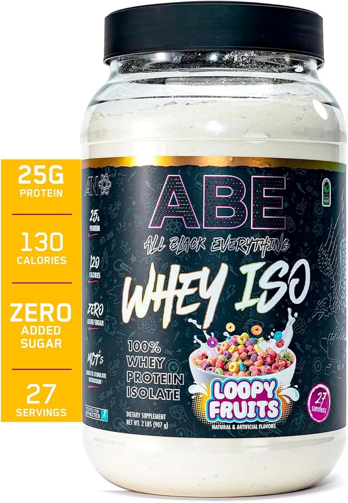 Semua Black Everything 25g Whey Protein Powder 124; Fruity Cereal Milk 14; 27 Servings Isolate Whey Protein 124; Low Carbs & Low Sugar 124; MCTS