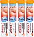 Mivolis Vitamin C effervescent Tablet - Dietary Suplemen 4 Paket x 20 Pcs 124; Jerman