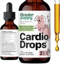 Forever Puppy Cardio Drops for Dogs - Hawthorn Berry & Mothert Herb - Liquid Antioksidant Suplemen Gotu Kola Leaves & Lavender Extract - 2 fl oz