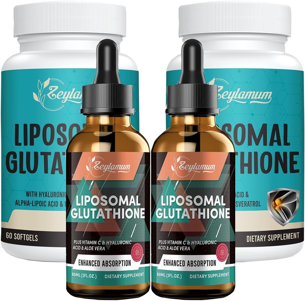 Lipomal Glutathione 2 Pack & Lipomal Glutathione Liquid 2 Paid