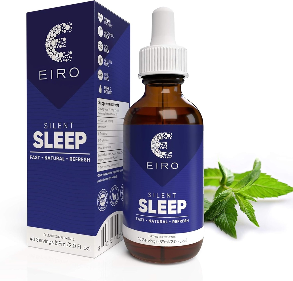 EIRO Sleep Sleep Aid Natural Sound Remedy, with Melonatin, L-Theanine, Chamomile flower & more Superior Absorpsi Fast Natural Refresh