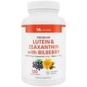 ML Premium Lutein & Aboxanthin dengan Bilberry 120 Vegetable Capsules. Lutein 40 mg, Alaxanthin 5 mg, dan Bilberry 100 mg. Premium Kualitas. Mata Sehat & Vision, NSF- Sertifikasi & cGMP- Compliant