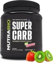 NutraBio Super Carb, Powder Carbohydrate dengan Cluster Dextrin & Electrytes, Application Carb Advanced untuk Bahan Bakar Kerja, Performance, dan Pemulihan Muscle, Cyclic Dextrin, Kiwi Strawberry, 30 Sv