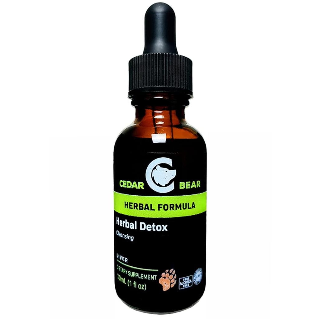 Cedar Bear - Herbal Detox Suplemen Herbal cair Itu adalah Deep Detox Cleansing Yang Membantu Clear Organ dan Tissules Lingkungan Toxins 1 Fl Oz