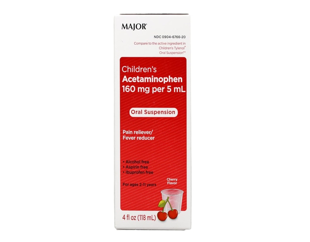 Mayor Children 's Acetaminophen Cherry 4 Ounce