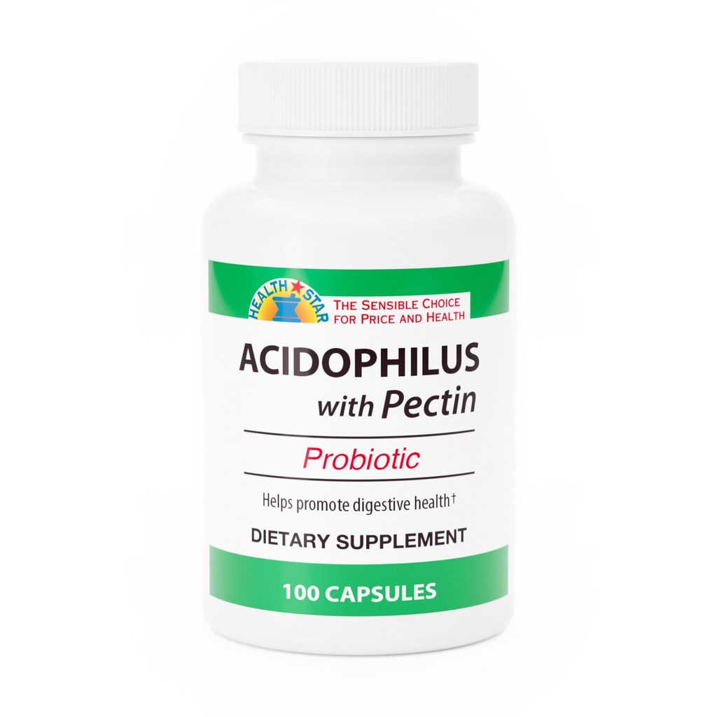 GeriCare Acidoblerus dengan Pestin Probiotic Capsules, Optimizes Intestinal Flora, Digetical Gut Fungsi, Boosts Ammune Defesives, dan Strengthens Bones, 100 Count (Pack of 1)