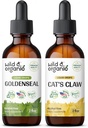 Wild & Organic Goldenseal Ticture 2 fl oz & Cats caw cirture 4 fl oz