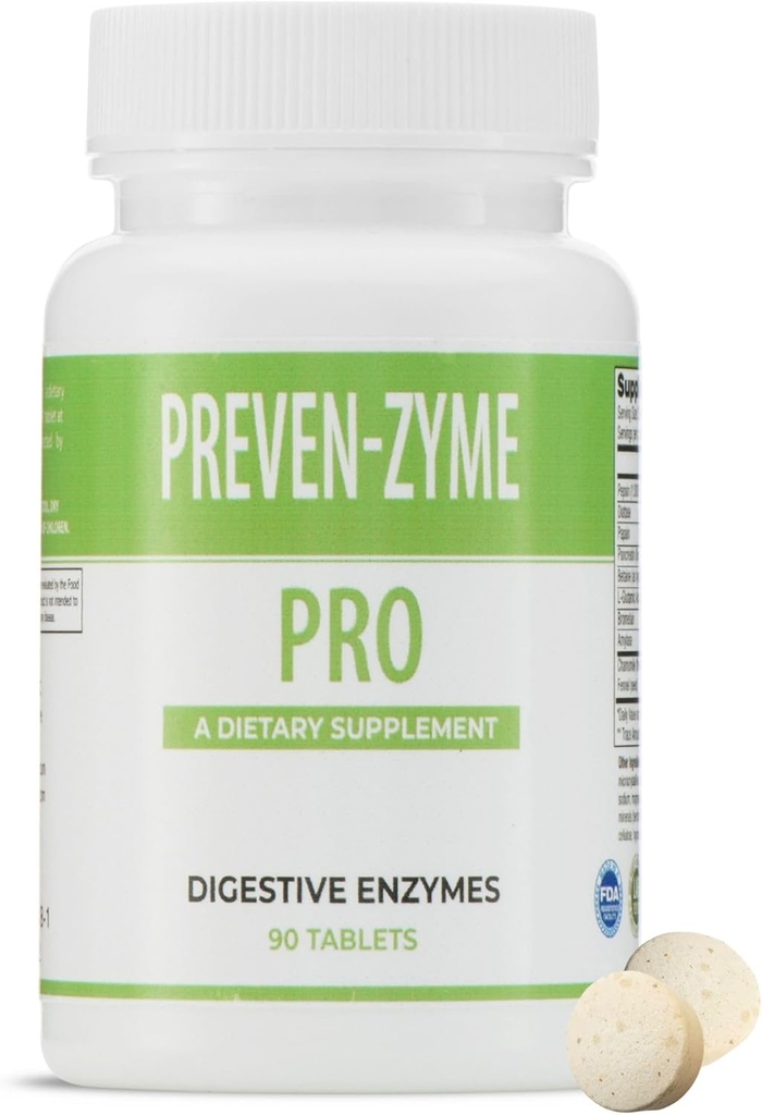 Prevenzyme Pro Digeptical Enzyme Suplemen (90 Tab) oleh Pharmaceuticals Levere untuk ES Global