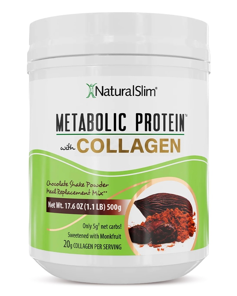 Metabolic Protein Powder dengan Collagen, Whiy Protein Powder Shake, Collagen Hydrolyzed dengan L- Glutamine untuk Dukungan Metabolic, Ditraffic, Skin, Joints & Muscle, Low Carb Meal Replacement, 17.06 oz